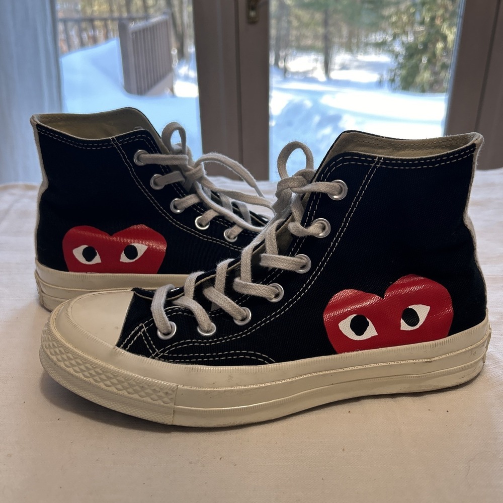 Size 7 - Converse Chuck Taylor All Star High x Comme des Garcons Play 2015
